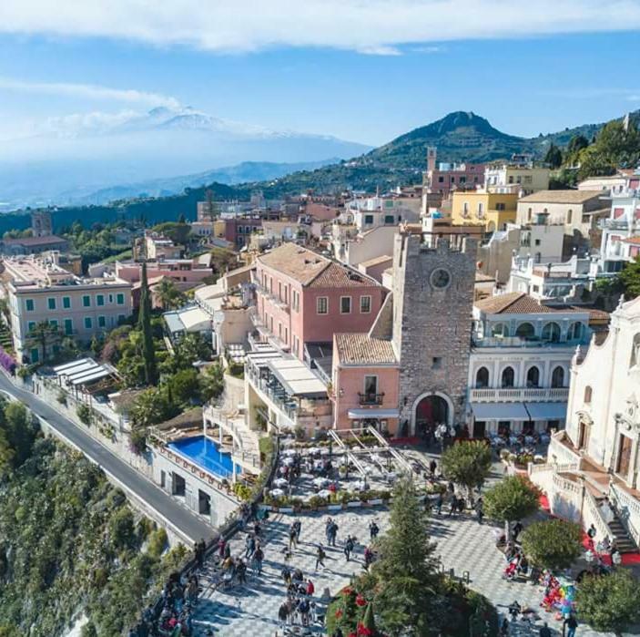 Taormina Castle And Sea View1 Lägenhet Exteriör bild